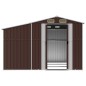vidaXL Gerätehaus Braun 277x279x179 cm Verzinkter Stahl vidaXL Gerätehaus Braun 277x279x179 cm Verzinkter Stahl