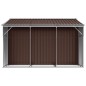vidaXL Gerätehaus Braun 277x279x179 cm Verzinkter Stahl vidaXL Gerätehaus Braun 277x279x179 cm Verzinkter Stahl