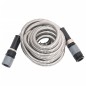vidaXL Gartenschlauch mit Sprühdüse Silbern 0,6" 15 m Edelstahl vidaXL Gartenschlauch mit Sprühdüse Silbern 0,6" 15 m Edelstahl
