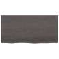 vidaXL Waschtischplatte Dunkelgrau 80x40x6 cm Massivholz Behandelt vidaXL Waschtischplatte Dunkelgrau 80x40x6 cm Massivholz Behandelt