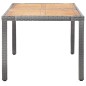 7-tlg. Garten-Essgruppe mit Auflagen Poly Rattan Grey 7-tlg. Garten-Essgruppe mit Auflagen Poly Rattan Grey