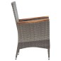 7-tlg. Garten-Essgruppe mit Auflagen Poly Rattan Grey 7-tlg. Garten-Essgruppe mit Auflagen Poly Rattan Grey