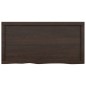 vidaXL Waschtischplatte Dunkelbraun 100x50x(2-6)cm Massivholz vidaXL Waschtischplatte Dunkelbraun 100x50x(2-6)cm Massivholz