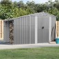 vidaXL Gerätehaus Grau 277x192,5x179 cm Verzinkter Stahl vidaXL Gerätehaus Grau 277x192,5x179 cm Verzinkter Stahl