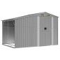 vidaXL Gerätehaus Grau 277x192,5x179 cm Verzinkter Stahl vidaXL Gerätehaus Grau 277x192,5x179 cm Verzinkter Stahl