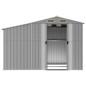 vidaXL Gerätehaus Grau 277x192,5x179 cm Verzinkter Stahl vidaXL Gerätehaus Grau 277x192,5x179 cm Verzinkter Stahl