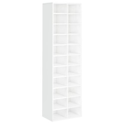 vidaXL Schuhschrank Hochglanz-Weiß 54x34x183 cm Holzwerkstoff