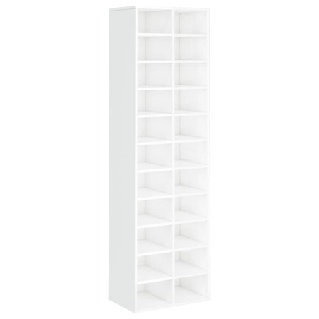 vidaXL Schuhschrank Hochglanz-Weiß 54x34x183 cm Holzwerkstoff