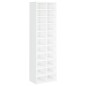 vidaXL Schuhschrank Hochglanz-Weiß 54x34x183 cm Holzwerkstoff vidaXL Schuhschrank Hochglanz-Weiß 54x34x183 cm Holzwerkstoff