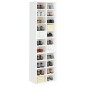 vidaXL Schuhschrank Hochglanz-Weiß 54x34x183 cm Holzwerkstoff vidaXL Schuhschrank Hochglanz-Weiß 54x34x183 cm Holzwerkstoff