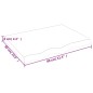 vidaXL Waschtischplatte Dunkelbraun 80x60x(2-6)cm Massivholz Behandelt vidaXL Waschtischplatte Dunkelbraun 80x60x(2-6)cm Massivholz Behandelt