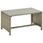 4-tlg. Garten-Lounge-Set mit Auflagen Beige Poly Rattan 4-tlg. Garten-Lounge-Set mit Auflagen Beige Poly Rattan