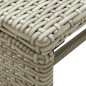 4-tlg. Garten-Lounge-Set mit Auflagen Beige Poly Rattan 4-tlg. Garten-Lounge-Set mit Auflagen Beige Poly Rattan