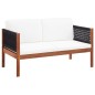 4-tlg. Garten-Lounge-Set Massivholz Akazie 4-tlg. Garten-Lounge-Set Massivholz Akazie