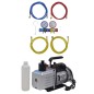 vidaXL Vakuumpumpe mit 4-Wege-Verteiler-Manometer Set für Klimaanlagen vidaXL Vakuumpumpe mit 4-Wege-Verteiler-Manometer Set für Klimaanlagen