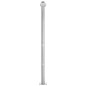 vidaXL Gartendusche mit Brauner Bodenplatte 220 cm Edelstahl vidaXL Gartendusche mit Brauner Bodenplatte 220 cm Edelstahl