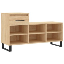 vidaXL Schuhregal Sonoma-Eiche 102x36x60 cm Holzwerkstoff