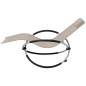 vidaXL Sonnenliege Geometrisch Outdoor Stahl Creme vidaXL Sonnenliege Geometrisch Outdoor Stahl Creme