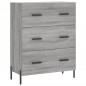 Highboard Grau Sonoma 69,5x34x180 cm Holzwerkstoff Highboard Grau Sonoma 69,5x34x180 cm Holzwerkstoff