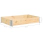 vidaXL Hochbeet 80x120 cm Kiefer Massivholz vidaXL Hochbeet 80x120 cm Kiefer Massivholz