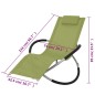 vidaXL Sonnenliege Geometrisch Outdoor Stahl Grün vidaXL Sonnenliege Geometrisch Outdoor Stahl Grün