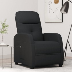 vidaXL Relaxsessel Elektrisch Schwarz Stoff