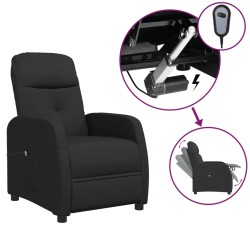 vidaXL Relaxsessel Elektrisch Schwarz Stoff