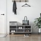 vidaXL Schuhregal Betongrau 102x36x60 cm Holzwerkstoff vidaXL Schuhregal Betongrau 102x36x60 cm Holzwerkstoff