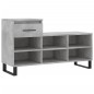 vidaXL Schuhregal Betongrau 102x36x60 cm Holzwerkstoff vidaXL Schuhregal Betongrau 102x36x60 cm Holzwerkstoff