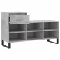 vidaXL Schuhregal Betongrau 102x36x60 cm Holzwerkstoff vidaXL Schuhregal Betongrau 102x36x60 cm Holzwerkstoff