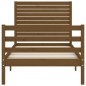 vidaXL Massivholzbett mit Kopfteil Honigbraun 100x200 cm vidaXL Massivholzbett mit Kopfteil Honigbraun 100x200 cm