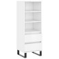 vidaXL Highboard Hochglanz-Weiß 40x36x110 cm Holzwerkstoff vidaXL Highboard Hochglanz-Weiß 40x36x110 cm Holzwerkstoff