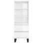 vidaXL Highboard Hochglanz-Weiß 40x36x110 cm Holzwerkstoff vidaXL Highboard Hochglanz-Weiß 40x36x110 cm Holzwerkstoff