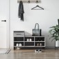 vidaXL Schuhregal Grau Sonoma 102x36x60 cm Holzwerkstoff vidaXL Schuhregal Grau Sonoma 102x36x60 cm Holzwerkstoff