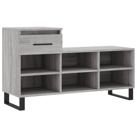 vidaXL Schuhregal Grau Sonoma 102x36x60 cm Holzwerkstoff