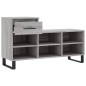 vidaXL Schuhregal Grau Sonoma 102x36x60 cm Holzwerkstoff vidaXL Schuhregal Grau Sonoma 102x36x60 cm Holzwerkstoff