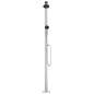 vidaXL Gartendusche mit Brauner Bodenplatte 220 cm Aluminium vidaXL Gartendusche mit Brauner Bodenplatte 220 cm Aluminium