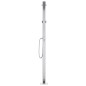 vidaXL Gartendusche mit Brauner Bodenplatte 220 cm Aluminium vidaXL Gartendusche mit Brauner Bodenplatte 220 cm Aluminium