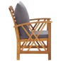vidaXL 5-tlg. Garten-Lounge-Set mit Auflagen Massivholz Akazie vidaXL 5-tlg. Garten-Lounge-Set mit Auflagen Massivholz Akazie