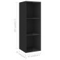 vidaXL 3-tlg. TV-Schrank-Set Hochglanz-Schwarz Holzwerkstoff vidaXL 3-tlg. TV-Schrank-Set Hochglanz-Schwarz Holzwerkstoff