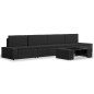 vidaXL 5-tlg. Garten-Lounge-Set Poly Rattan Schwarz vidaXL 5-tlg. Garten-Lounge-Set Poly Rattan Schwarz