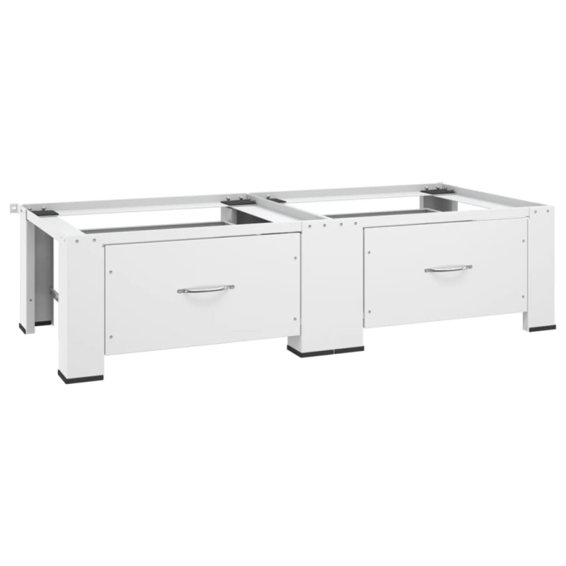 vidaXL Doppel-Untergestell für Waschmaschine und Trockner Weiß vidaXL Doppel-Untergestell für Waschmaschine und Trockner Weiß
