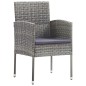 Gartenstühle 2 Stk. Poly-Rattan Anthrazit Gartenstühle 2 Stk. Poly-Rattan Anthrazit