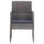 Gartenstühle 2 Stk. Poly-Rattan Anthrazit Gartenstühle 2 Stk. Poly-Rattan Anthrazit