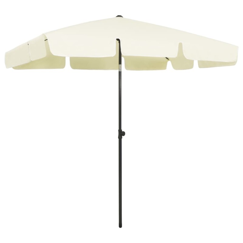 vidaXL Strandschirm Sandgelb 200x125 cm vidaXL Strandschirm Sandgelb 200x125 cm