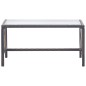vidaXL 4-tlg. Garten-Lounge-Set mit Auflage Poly Rattan Braun vidaXL 4-tlg. Garten-Lounge-Set mit Auflage Poly Rattan Braun