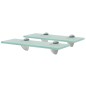 vidaXL Schweberegale 2 Stk. Glas 30x10 cm 8 mm vidaXL Schweberegale 2 Stk. Glas 30x10 cm 8 mm