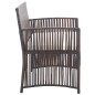 vidaXL 4-tlg. Garten-Lounge-Set mit Auflage Poly Rattan Braun vidaXL 4-tlg. Garten-Lounge-Set mit Auflage Poly Rattan Braun