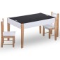 vidaXL 3-tlg. Kinder-Sitzgruppe mit Kreidetafel Schwarz und Weiß vidaXL 3-tlg. Kinder-Sitzgruppe mit Kreidetafel Schwarz und Weiß