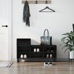 vidaXL Schuhregal Schwarz 102x36x60 cm Holzwerkstoff